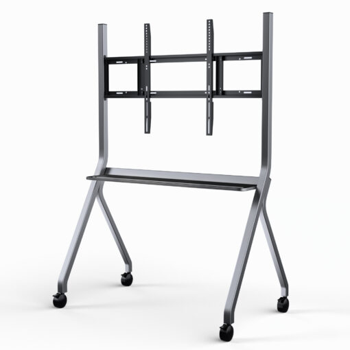 625smart board stand with four lockable wheels for 55" 65' electronic whiteboard, digital whiteboard stand for home, smart board for classroom and office with mobile stand