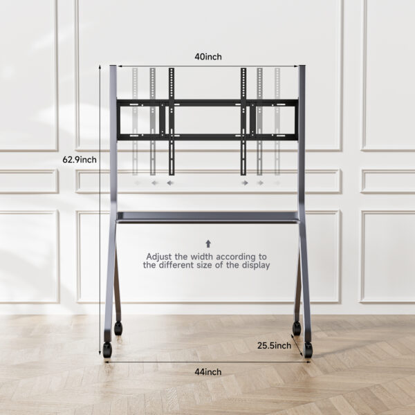 smart board stand for 55" 86'' smart whiteboard, electronic whiteboard, four lockable wheels for smart board for classroom