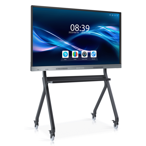 smart board, 4k uhd interactive whiteboard, dual system interactive touch screen smart whiteboard, smartboard for classroom and business (stand not included)